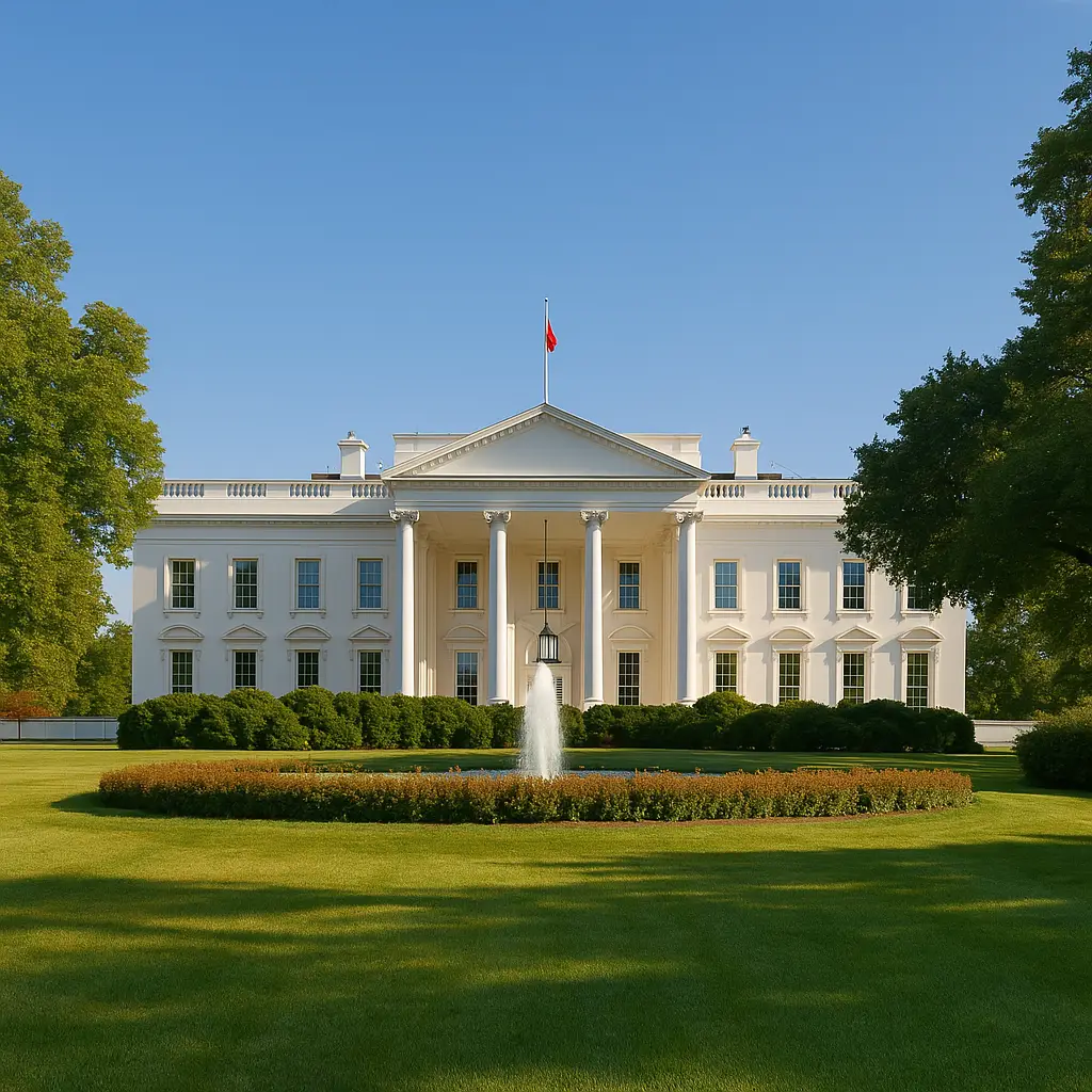 Amerika - Het Witte Huis, Capitol Hill, Washington - 1933
