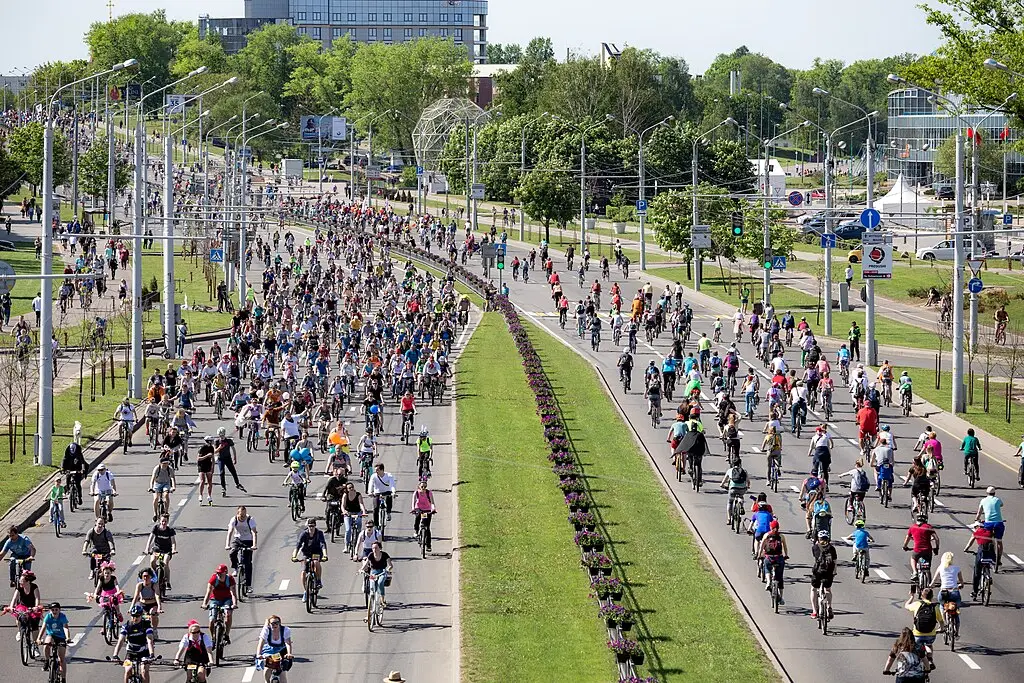 Fietsevenement in Minsk