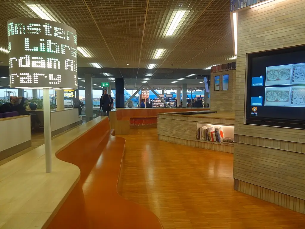 Bibliotheek vliegveld Schiphol