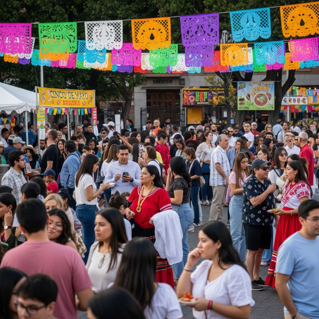 Cinco de Mayo viering straatbeeld