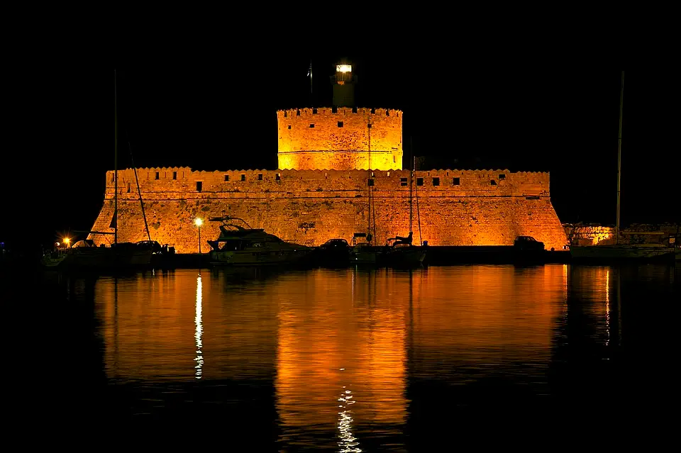 Griekenland Fort sint Nicolaas op Rhodos