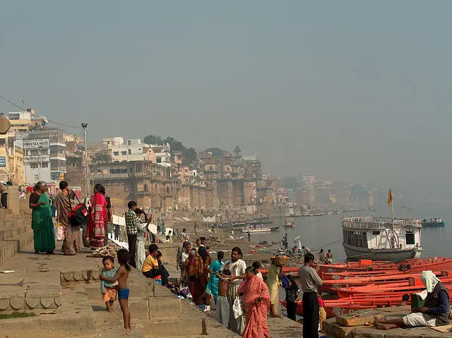 India Varanasi rivier de Ganges