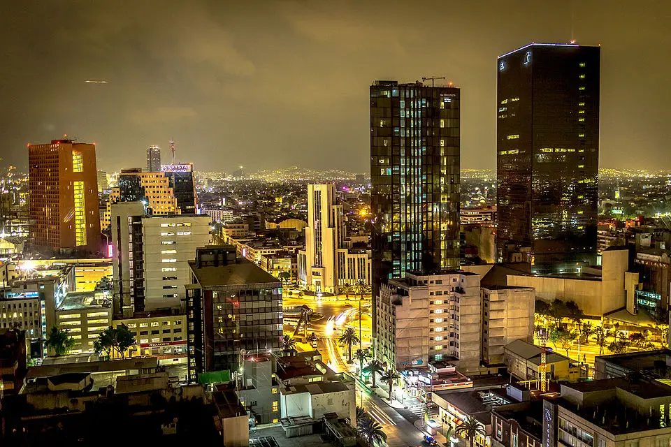 Mexico City nachtopname