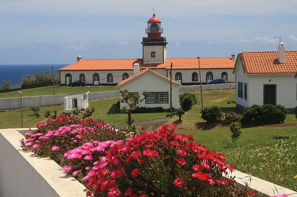 Portugal Lajes das Flores vuurtoren Azoren