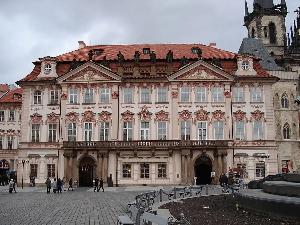 Tsjechië Paleis Golz-Kinsky aan het oude stadsplein
