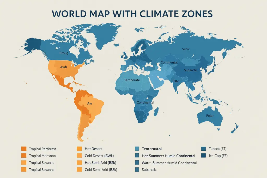 Wereldkaart-met-klimaatzones-Wereldtijdinfo.nl