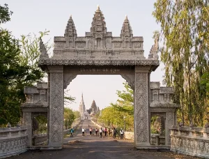 Cambodja poort uit de oude tijd