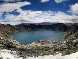 Ecuador meer in krater