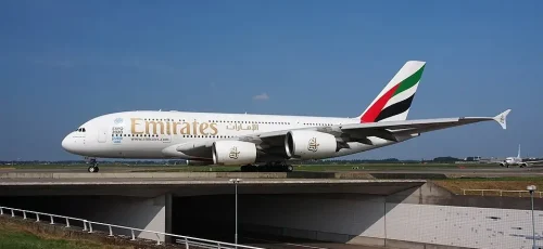 Emirates Airbus Schiphol Airport Amsterdam