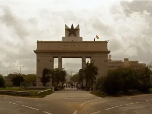 Ghana, onafhankelijkheidsboog in Accra