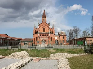Italië, S. Vitorio kerk, Pollenzo Piedmont