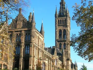 Schotland, hoofdgebouw van de universiteit van Glasgow