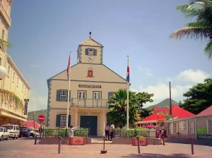 Sint Maarten, gerechtsgebouw in Philipsburg